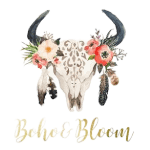Boho & Bloom Transparent Logo