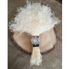 Ivory Dried Flower Monochrome Posy Bouquet
