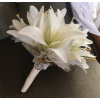 Classic Ivory Lilly Faux Bridal Posy Bouquet