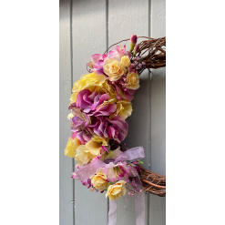 Twisted Willow Spring Open weave Door Wreath 2