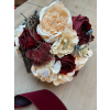 Winter Burgundy & Ivory Berry Shimmer Bouquet 3