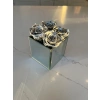Mirror Box Silver one year Roses Gift arrangement
