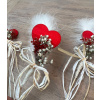 Flower Girl Bridesmaids Dried Flower heart Wand 2