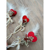 Flower Girl Bridesmaids Dried Flower heart Wand