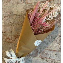 Sustainable preserved & dried flower Bunch gift wrapped Bouquet