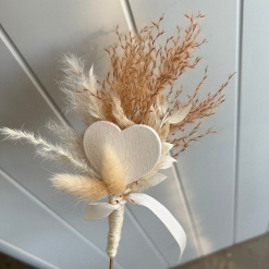 Flower Girl Bridesmaids Dried Flower heart Wand 3