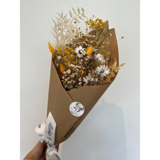 Sustainable preserved & dried flower Bunch gift wrapped Bouquet