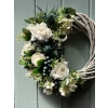 Whitewashed Grey Willow Door wreath 2