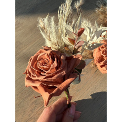 Preserved Dried Everlasting Flower Buttonhole