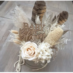 Baby in Bloom Shower Preserved Flower Gift Box