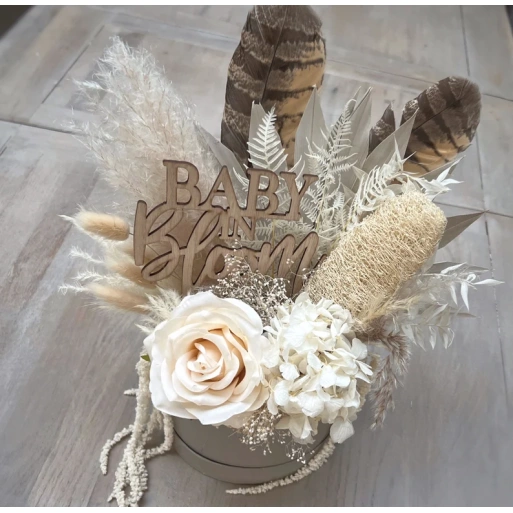 Baby in Bloom Shower Preserved Flower Gift Box