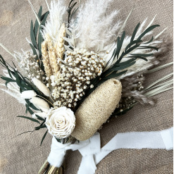 Meadow preserved dried Green neutral Bouquet Posy