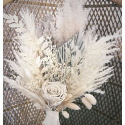 Ivory preserved dried Bohemian Bouquet Posy