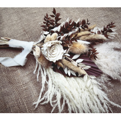 Earth preserved dried Autumnal tones Bouquet Posy