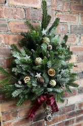 Nordic Christmas Tree Fresh Foliage Door Wreath