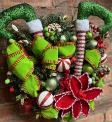 The Whoville Large Luxury everlasting Elf inspired Christmas Door wreath