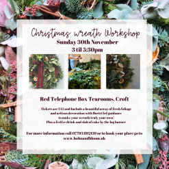Fresh Christmas Wreath Making Workshop - @ Red Telephone Box 30th November 2025