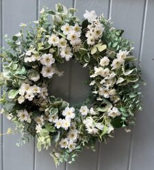 Spring Blossom Luxury Greenery Faux Door wreath