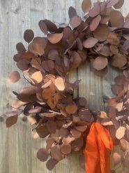 Rustic preserved Eucalyptus Wreath | Fall Boho Front Door Décor
