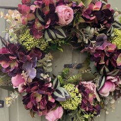Dark Bloom Wreath | Moody Boho Floral Door Décor
