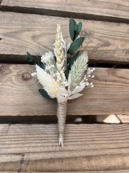 Meadow Preserved dried Floral Buttonhole