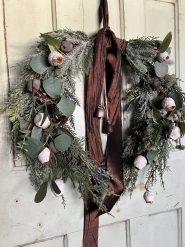 Foraged Belle Luxury Foliage everlasting Christmas Door Swag wreath