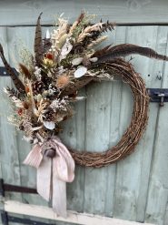 Wild Foraged Christmas Wreath Boho Dried Winter Woodland Style