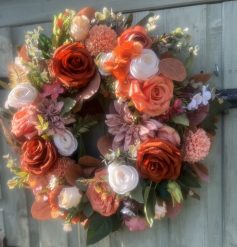 The Autumn Rose Large Luxury Year round Faux Door wreath